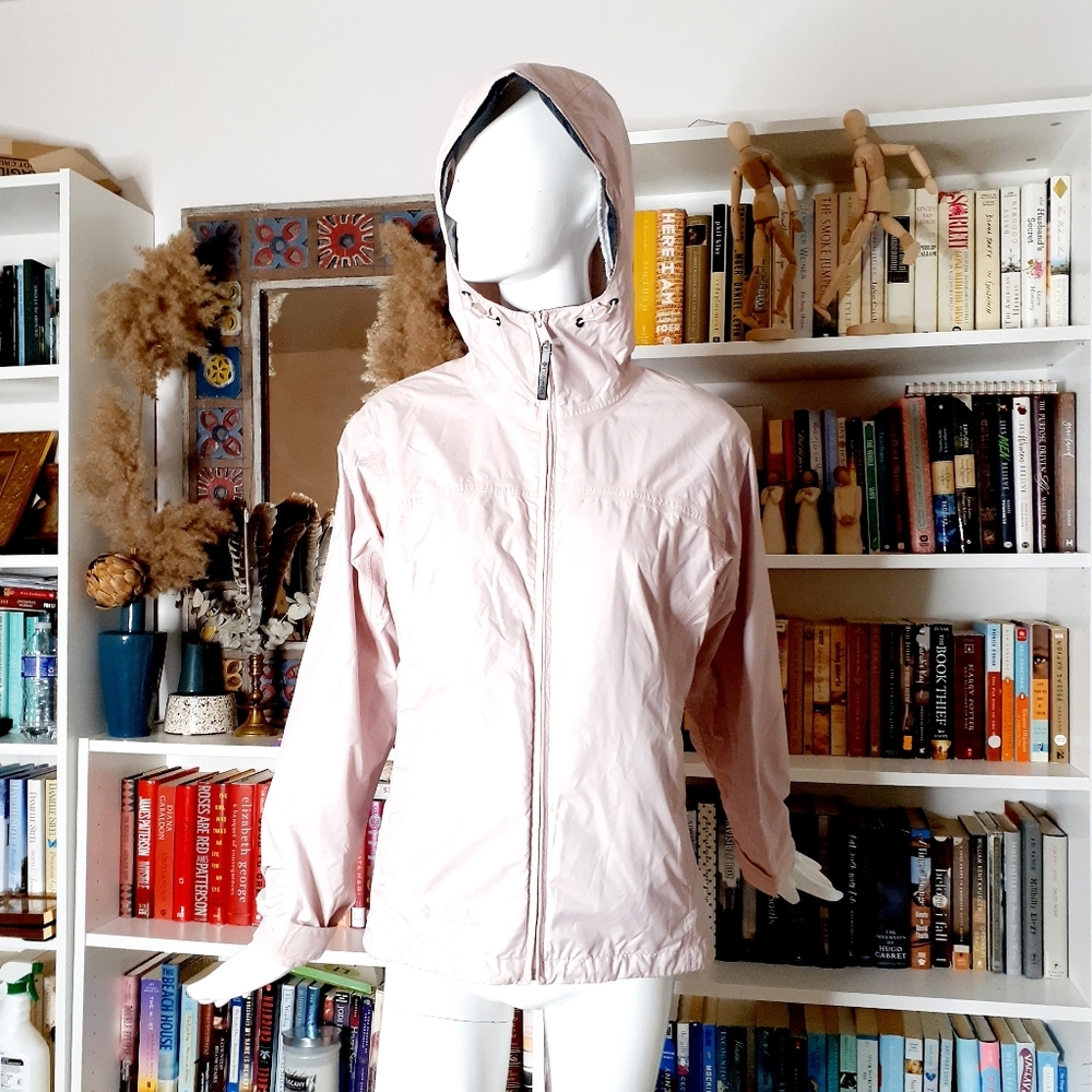 Columbia Pink Hooded Wind Water Resistant Jacket Womens P2040